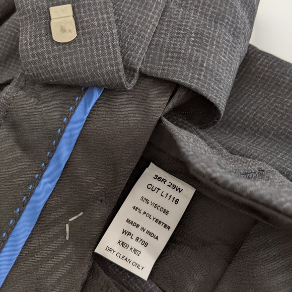 KENNETH COLE REACTION Slim Fit Trousers, 29W - Picture 6 of 6